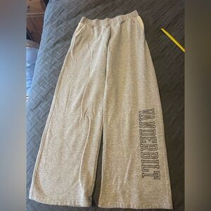 League women’s wide leg Light Gray Vanderbilt Sweatpants